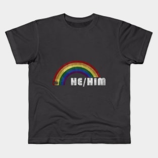 Grunge LGBT+ Pride - He/Him Kids T-Shirt